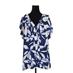 Liz Claiborne Floral Blouse 0X